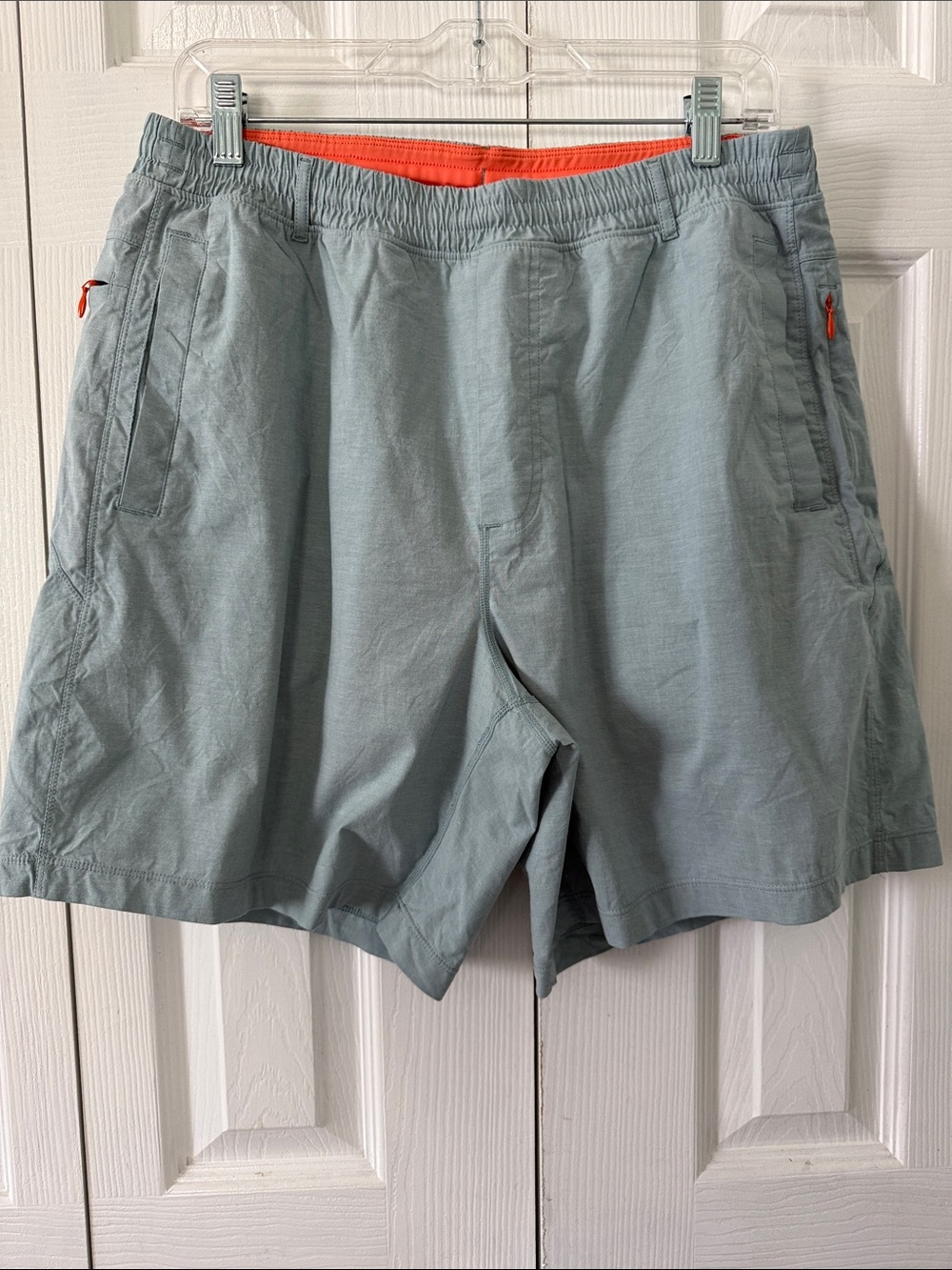 Birddogs Shorts Men’s Gray Blue Lined Hiking Gym Running Athletic Shorts Sz XL